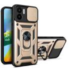 For Xiaomi Redmi A1 4G Sliding Camera Cover Design TPU+PC Phone Case(Gold) - 1