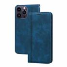 For iPhone 14 Pro Max Frosted Business Magnetic Horizontal Flip PU Phone Case(Blue) - 1