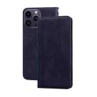 For iPhone 14 Pro Frosted Business Magnetic Horizontal Flip PU Phone Case(Black) - 1
