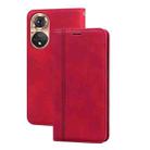 For Honor X7/Play 30 Plus Frosted Business Magnetic Horizontal Flip PU Phone Case(Red) - 1