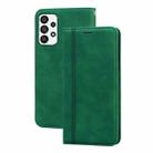 For Samsung Galaxy A73 5G Frosted Business Magnetic Horizontal Flip PU Phone Case(Green) - 1