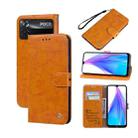 For Xiaomi Poco M4 Pro 4G Oil Wax Texture Leather Phone Case(Yellow) - 1