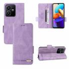 For vivo Y22s / Y35 Magnetic Clasp Leather Phone Case(Purple) - 1