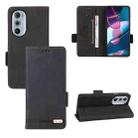 For Motorola Edge X30 / Edge 30 Pro / Edge+ 2022 Magnetic Clasp Leather Phone Case(Black) - 1