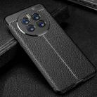 For Huawei Mate 50 Litchi Texture TPU Phone Case(Black) - 1