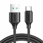 JOYROOM S-UC027A9 3A USB to USB-C/Type-C Fast Charging Data Cable, Length: 2m(Black) - 1