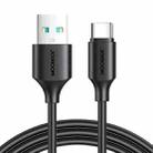 JOYROOM S-UC027A9 3A USB to USB-C/Type-C Fast Charging Data Cable, Length:1m(Black) - 1