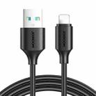 JOYROOM S-UL012A9 2.4A USB to 8 Pin Fast Charging Data Cable, Length:2m(Black) - 1