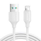 JOYROOM S-UL012A9 2.4A USB to 8 Pin Fast Charging Data Cable, Length:1m(White) - 1