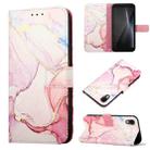 For Cubot Pocket PT003 Marble Pattern Flip Leather Phone Case(Rose Gold LS005) - 1