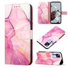For Xiaomi 12T/12T Pro/Redmi K50 Ultra PT003 Marble Pattern Flip Leather Phone Case(Pink Purple Gold LS001) - 1