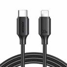 JOYROOM S-CL020A9 20W USB-C/Type-C to 8 Pin Fast Charging Data Cable, Length:2m(Black) - 1