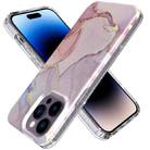 For iPhone 14 Pro Max Marble Pattern IMD Phone Case(P-GWL10038) - 1