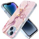 For iPhone 14 Marble Pattern IMD Phone Case(P-GWL10037) - 1