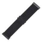 For Fitbit Versa 4 / Sense 2 Universal Wave Nylon Watch Band(Black) - 3