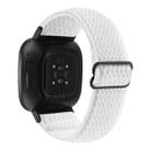 For Fitbit Versa 4 / Sense 2 Universal Wave Nylon Watch Band(White) - 2