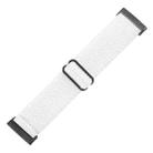 For Fitbit Versa 4 / Sense 2 Universal Wave Nylon Watch Band(White) - 3