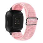 For Fitbit Versa 4 / Sense 2 Universal Wave Nylon Watch Band(Pink) - 2