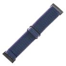 For Fitbit Versa 4 / Sense 2 Universal Wave Nylon Watch Band(Midnight Blue) - 3