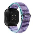 For Fitbit Versa 4 / Sense 2 Universal Wave Nylon Watch Band(Lavender Purple) - 2