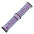 For Fitbit Versa 4 / Sense 2 Universal Wave Nylon Watch Band(Lavender Purple) - 3