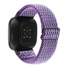 For Fitbit Versa 4 / Sense 2 Universal Wave Nylon Watch Band(Lilacs) - 2