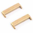 For Fitbit Versa 4 / Sense 2 1 Pair Universal Metal Watch Band Connectors(Gold) - 1