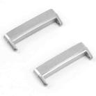 For Fitbit Versa 4 / Sense 2 1 Pair Universal Metal Watch Band Connectors(Silver) - 1