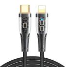 JOYROOM S-CL020A3 20W USB-C/Type-C to 8 Pin Intelligent Power-Off Fast Charging Data Cable, Length:1.2m(Black) - 1