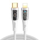 JOYROOM S-CL020A3 20W USB-C/Type-C to 8 Pin Intelligent Power-Off Fast Charging Data Cable, Length:1.2m(White) - 1