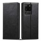 For Samsung Galaxy S20 Ultra LC.IMEEKE RFID Anti-theft Leather Phone Case(Black) - 1