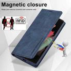 For Samsung Galaxy S21 Ultra 5G LC.IMEEKE RFID Anti-theft Leather Phone Case(Blue) - 6