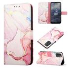 For Nokia G60 5G PT003 Marble Pattern Flip Leather Phone Case(Rose Gold LS005) - 1