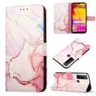 For TCL 30XL 2022 PT003 Marble Pattern Flip Leather Phone Case(Rose Gold LS005) - 1