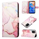 For UMIDIGI A13/A13 Pro/A13S PT003 Marble Pattern Flip Leather Phone Case(Rose Gold LS005) - 1