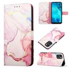 For UMIDIGI C1 PT003 Marble Pattern Flip Leather Phone Case(Rose Gold LS005) - 1