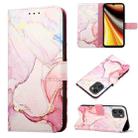 For UMIDIGI Power 7 Max PT003 Marble Pattern Flip Leather Phone Case(Rose Gold LS005) - 1