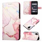 For Fujitsu Arrows NX F-01J PT003 Marble Pattern Flip Leather Phone Case(Rose Gold LS005) - 1