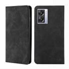 For OPPO K10 5G Global Skin Feel Magnetic Flip Leather Phone Case(Black) - 1
