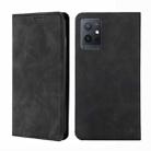 For vivo Y52t Skin Feel Magnetic Flip Leather Phone Case(Black) - 1