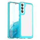 For Samsung Galaxy S23 5G Colorful Series Acrylic + TPU Phone Case(Transparent Blue) - 1