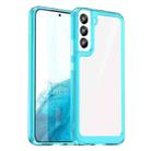 For Samsung Galaxy S23+ 5G Colorful Series Acrylic + TPU Phone Case(Transparent Blue) - 1