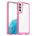 For Samsung Galaxy S23+ 5G Colorful Series Acrylic + TPU Phone Case(Transparent Pink) - 1