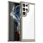 For Samsung Galaxy S23 Ultra 5G Colorful Series Acrylic + TPU Phone Case(Transparent Grey) - 1