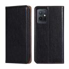 For vivo Y52t Gloss Oil Solid Color Magnetic Leather Phone Case(Black) - 1