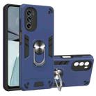 For Motorola Moto G62 5G 2 in 1 Armour Series PC + TPU Protective Phone Case(Blue) - 1