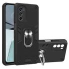 For Motorola Moto G62 5G 2 in 1 Armour Series PC + TPU Protective Phone Case(Black) - 1