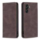 For Samsung Galaxy A14 5G Magnetic RFID Blocking Anti-Theft Leather Phone Case(Brown) - 1