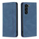 For Samsung Galaxy S23+ 5G Magnetic RFID Blocking Anti-Theft Leather Phone Case(Blue) - 1