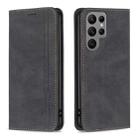 For Samsung Galaxy S23 Ultra 5G Magnetic RFID Blocking Anti-Theft Leather Phone Case(Black) - 1